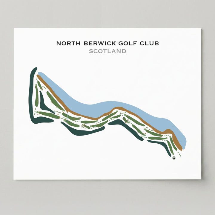 North Berwick Golf Club, Scotland - Printed Golf Courses