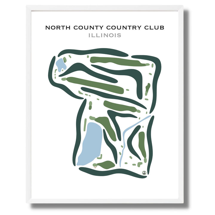 North County Country Club, Illinois - Printed Golf Courses