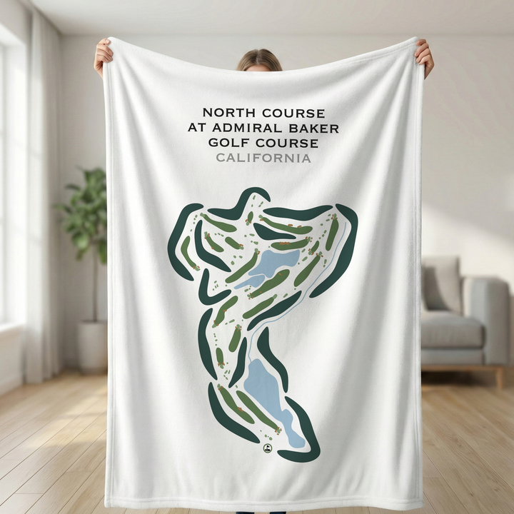 North Course at Admiral Baker Golf Course, California - Printed Golf Courses