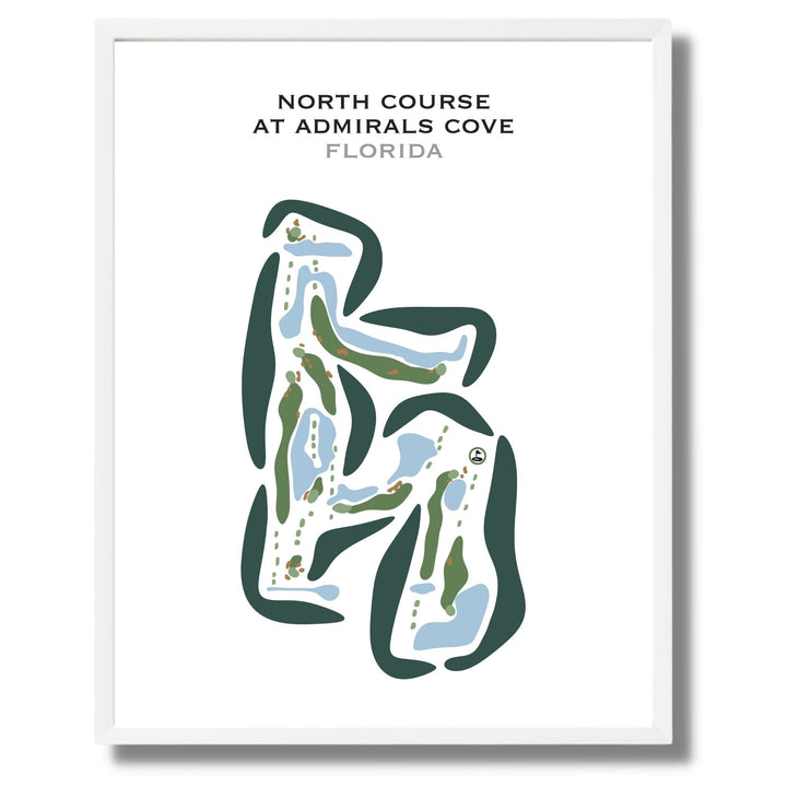 North Course at Admirals Cove, Florida - Printed Golf Courses
