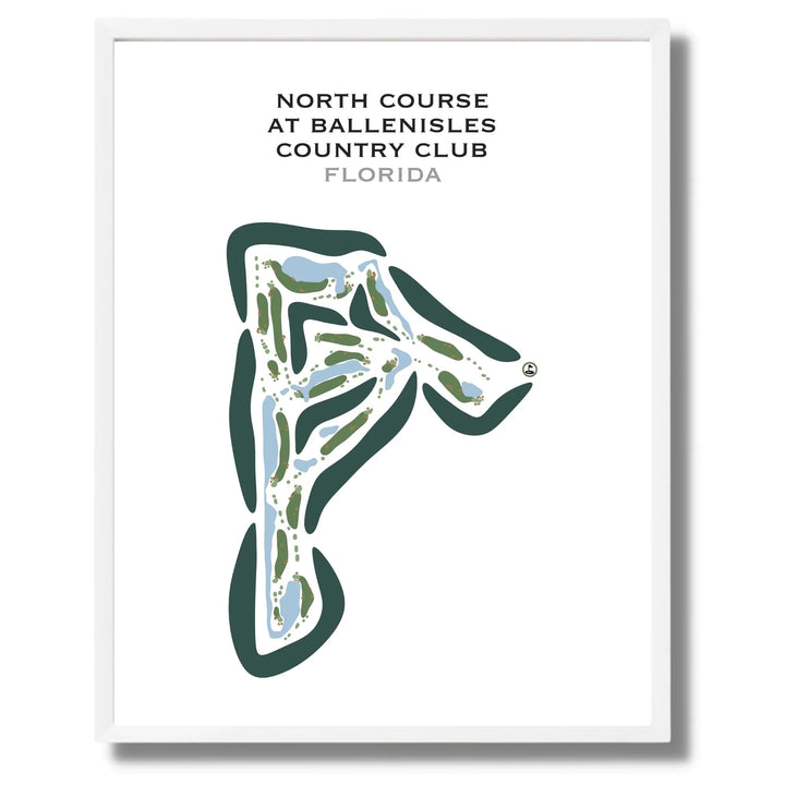 North Course at BallenIsles Country Club, Florida - Printed Golf Courses
