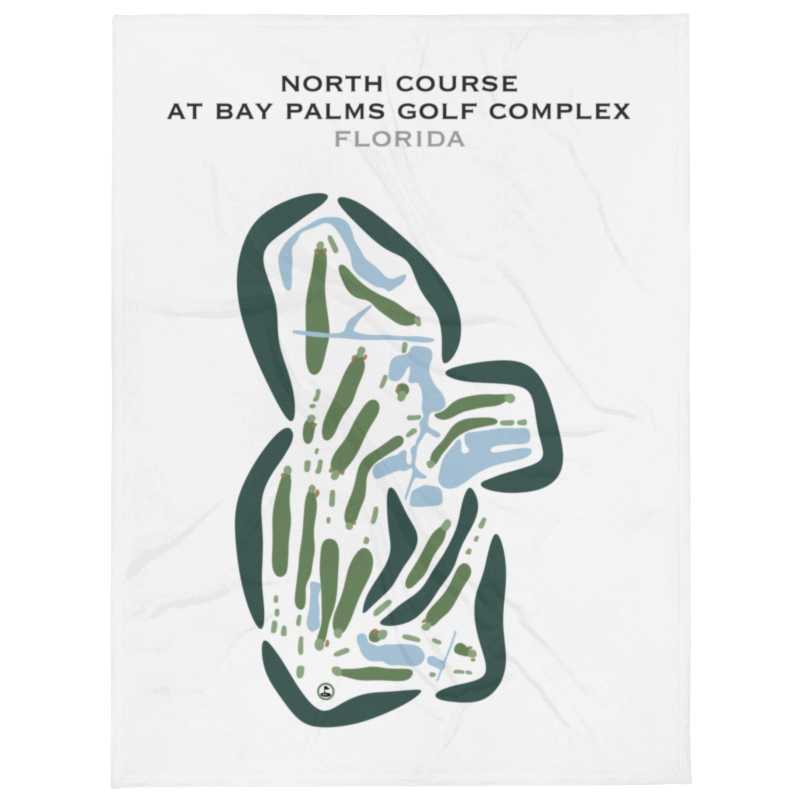 North at Bay Palms Golf Complex, Florida - Printed Golf Courses