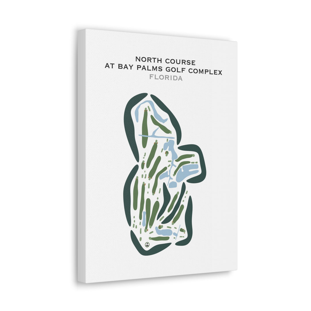 North at Bay Palms Golf Complex, Florida - Printed Golf Courses
