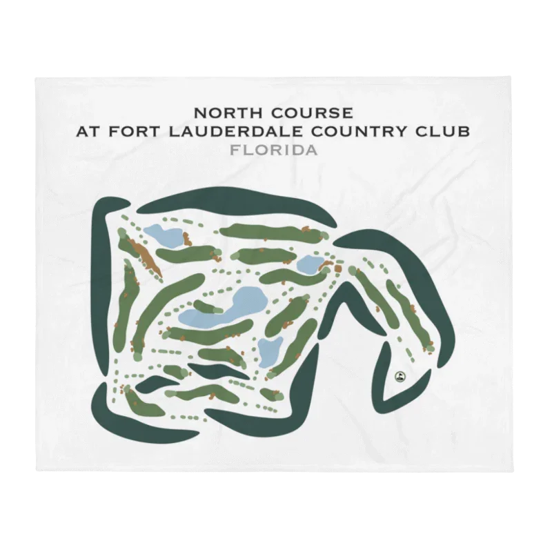 North Course at Fort Lauderdale Country Club Plantation, Florida - Printed Golf Courses