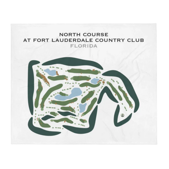 North Course at Fort Lauderdale Country Club, Florida - Printed Golf Courses
