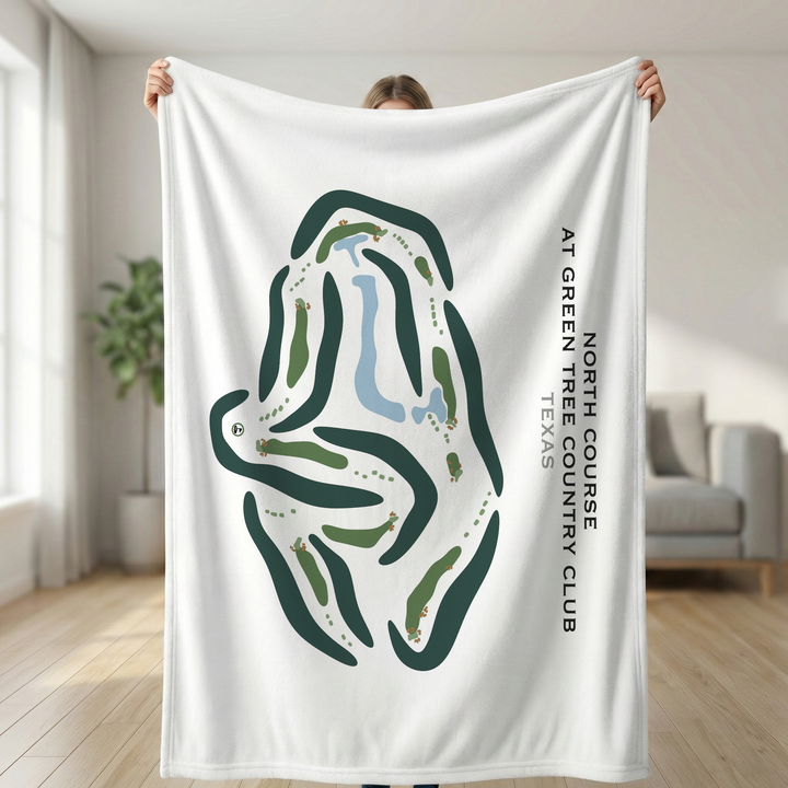 North Course at Green Tree Country Club, Texas - Printed Golf Courses