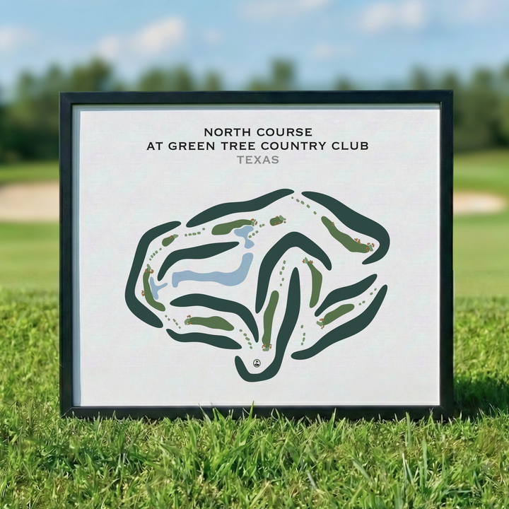 North Course at Green Tree Country Club, Texas - Printed Golf Courses