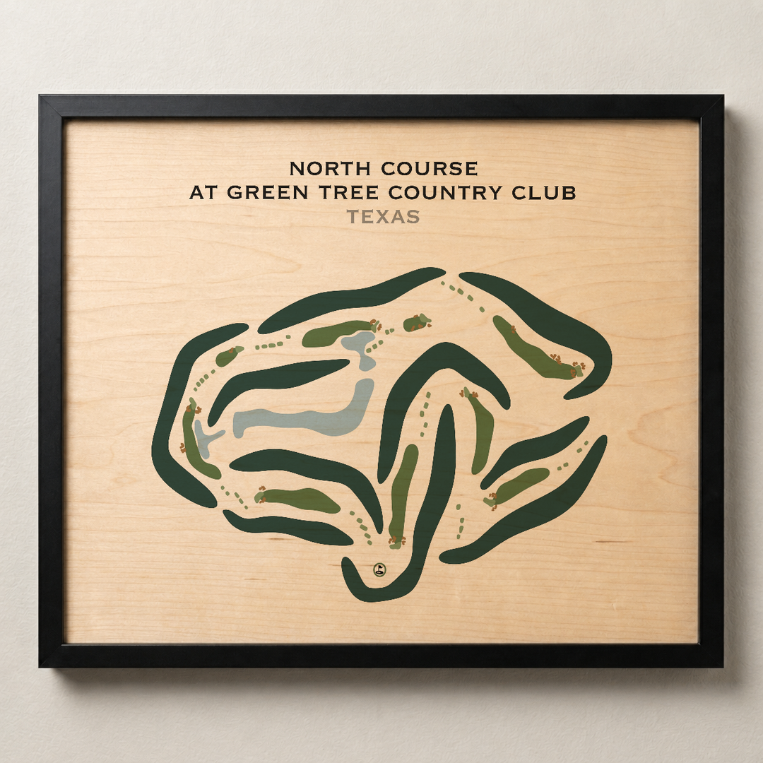 North Course at Green Tree Country Club, Texas - Printed Golf Courses