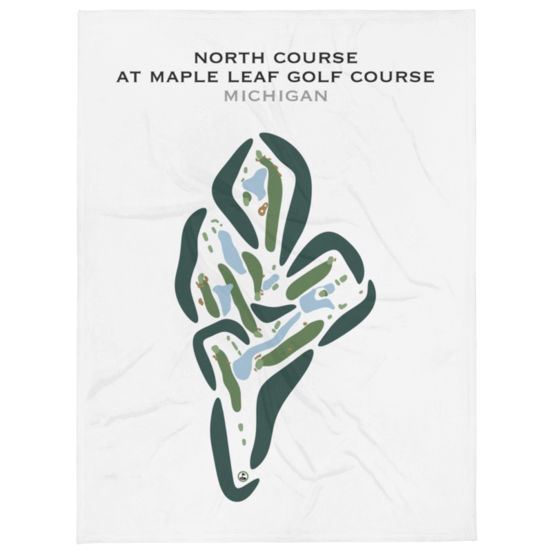 North Course at Maple Leaf Golf Course, Michigan - Printed Golf Courses