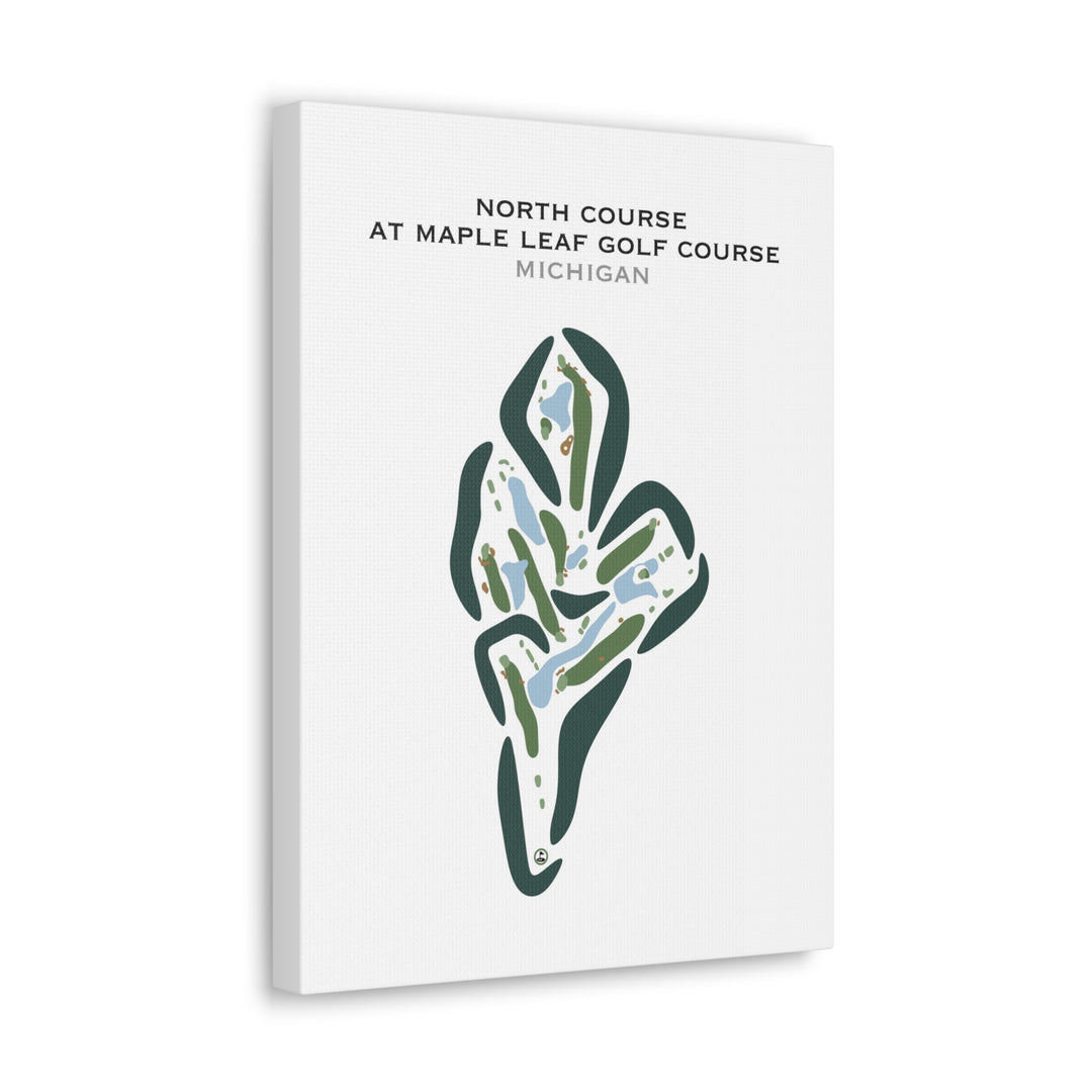 North Course at Maple Leaf Golf Course, Michigan - Printed Golf Courses