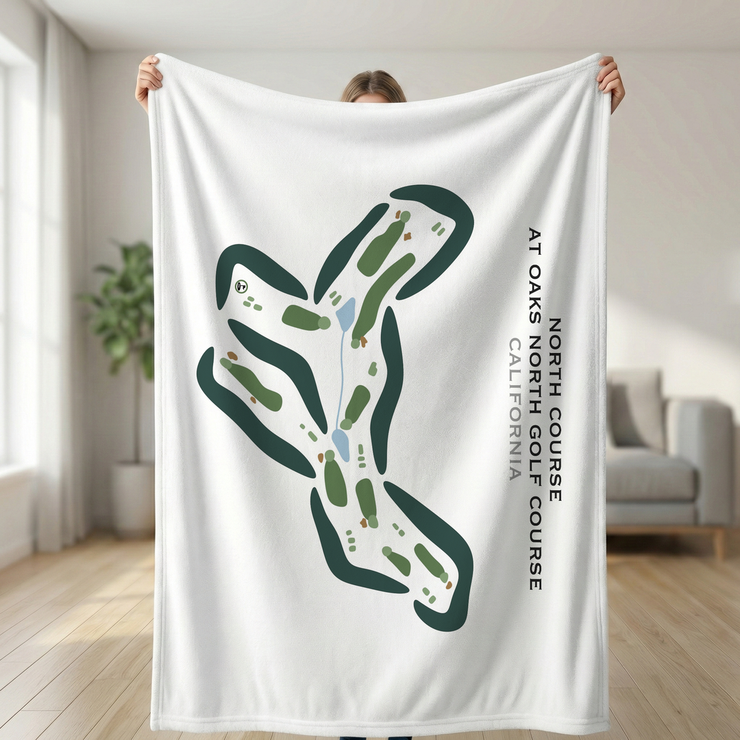 North Course at Oaks North Golf Course, California - Printed Golf Courses