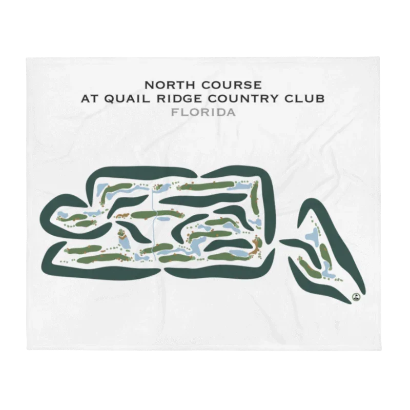 North Course at Quail Ridge Country Club, Florida - Printed Golf Courses