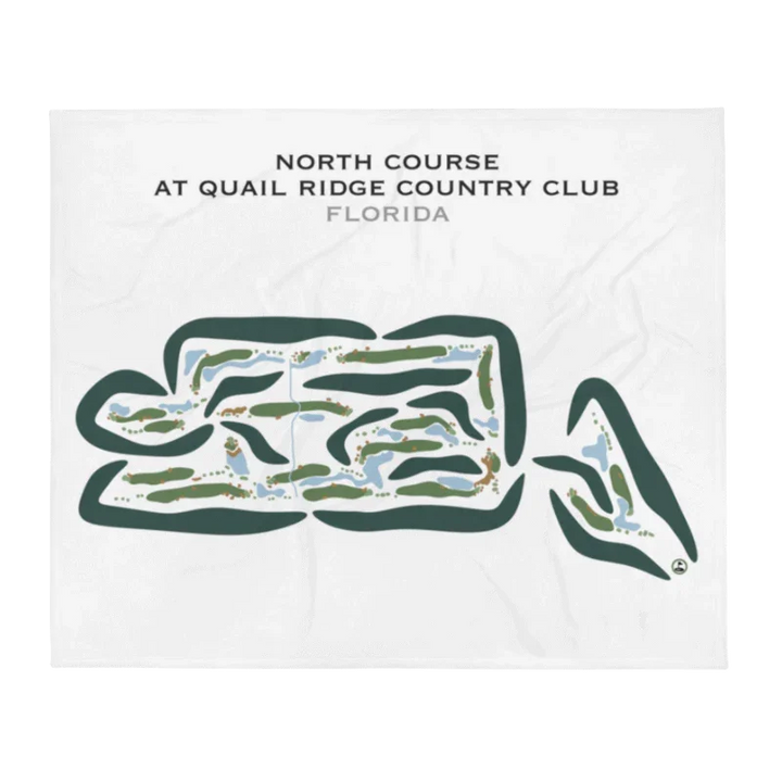 North Course at Quail Ridge Country Club, Florida - Printed Golf Courses