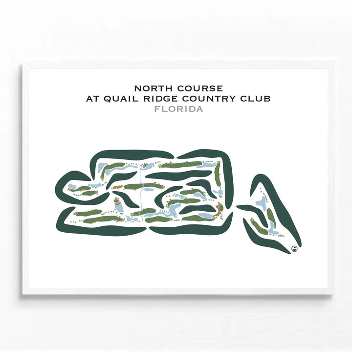 North Course at Quail Ridge Country Club, Florida - Printed Golf Courses