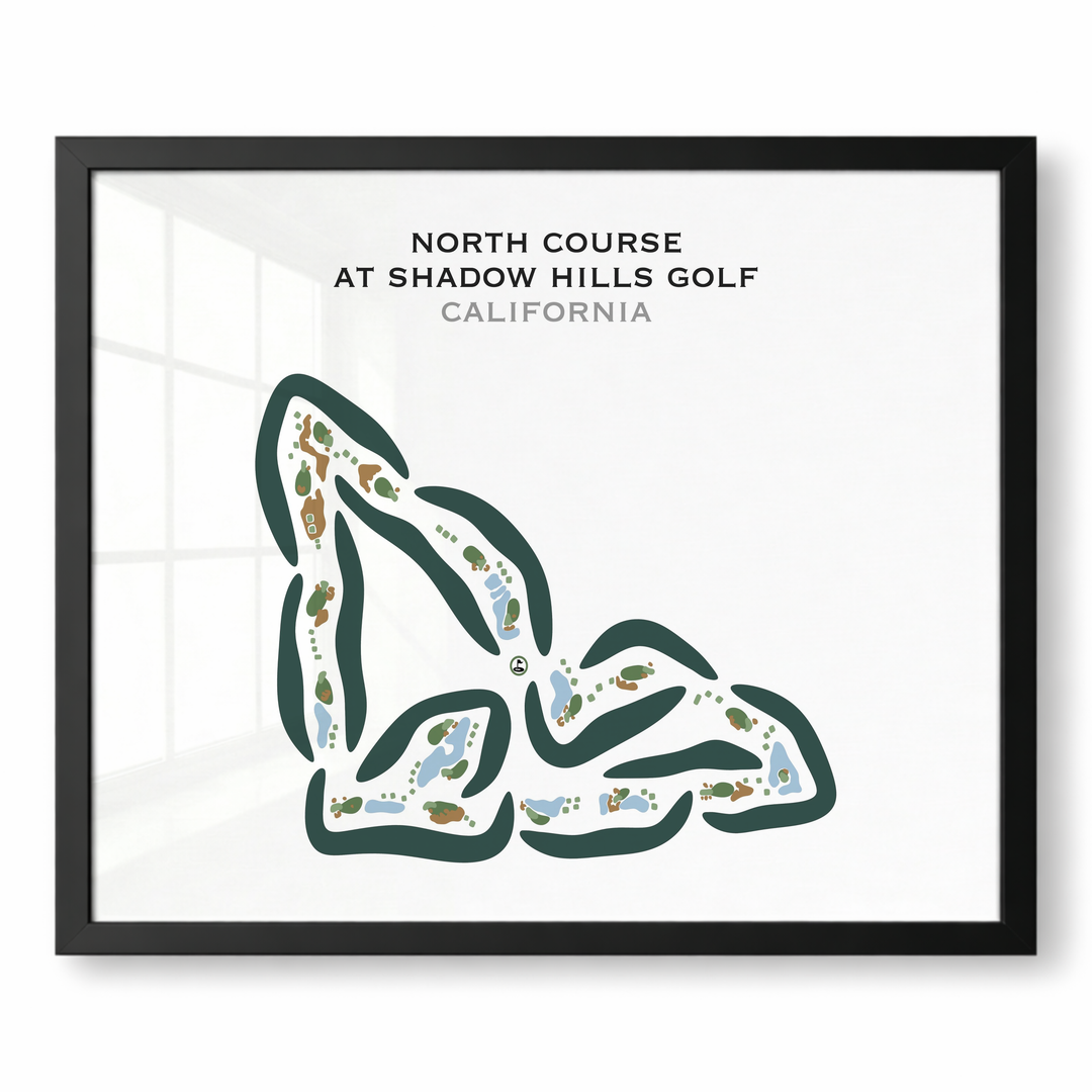 North Course at Shadow Hills Golf Club, California - Printed Golf Courses