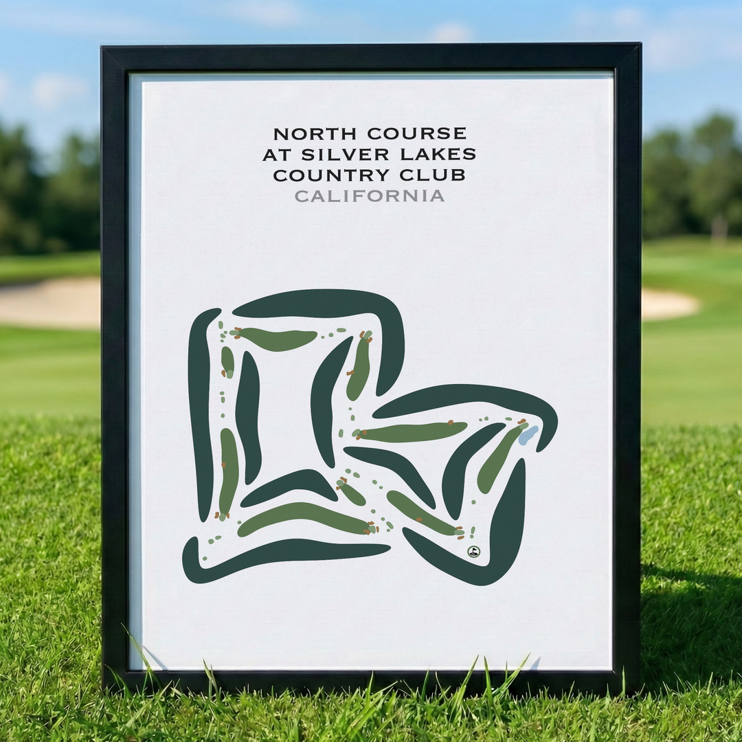 North Course at Silver Lakes Country Club, California - Printed Golf Courses
