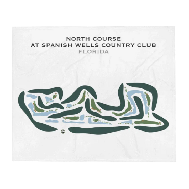 North Course at Spanish Wells Country Club, Florida - Printed Golf Courses