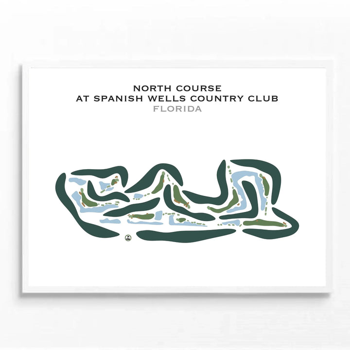 North Course at Spanish Wells Country Club, Florida - Printed Golf Courses