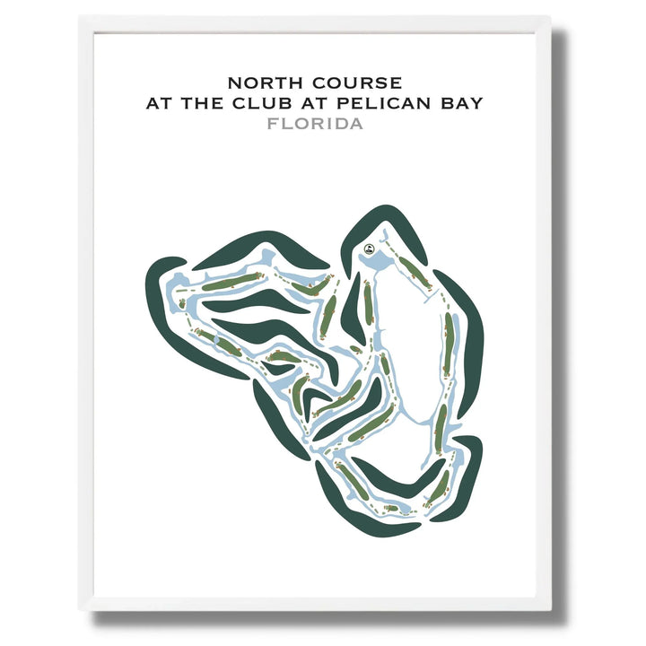 North Course at The Club at Pelican Bay, Florida - Printed Golf Courses