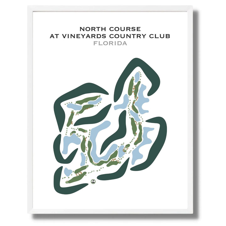 North Course at Vineyards Country Club, Florida - Printed Golf Courses