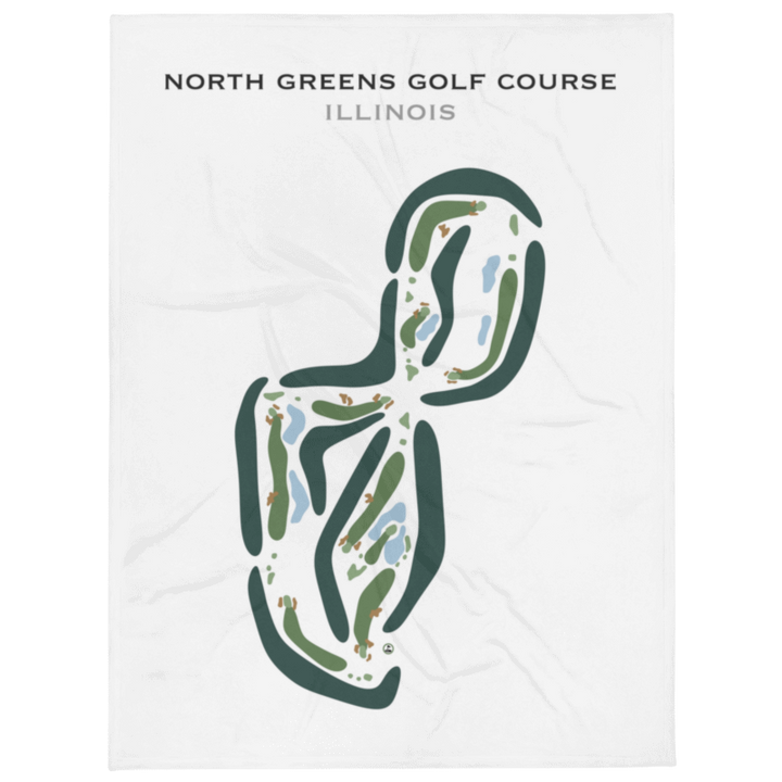 North Greens Golf Course, Illinois - Printed Golf Courses