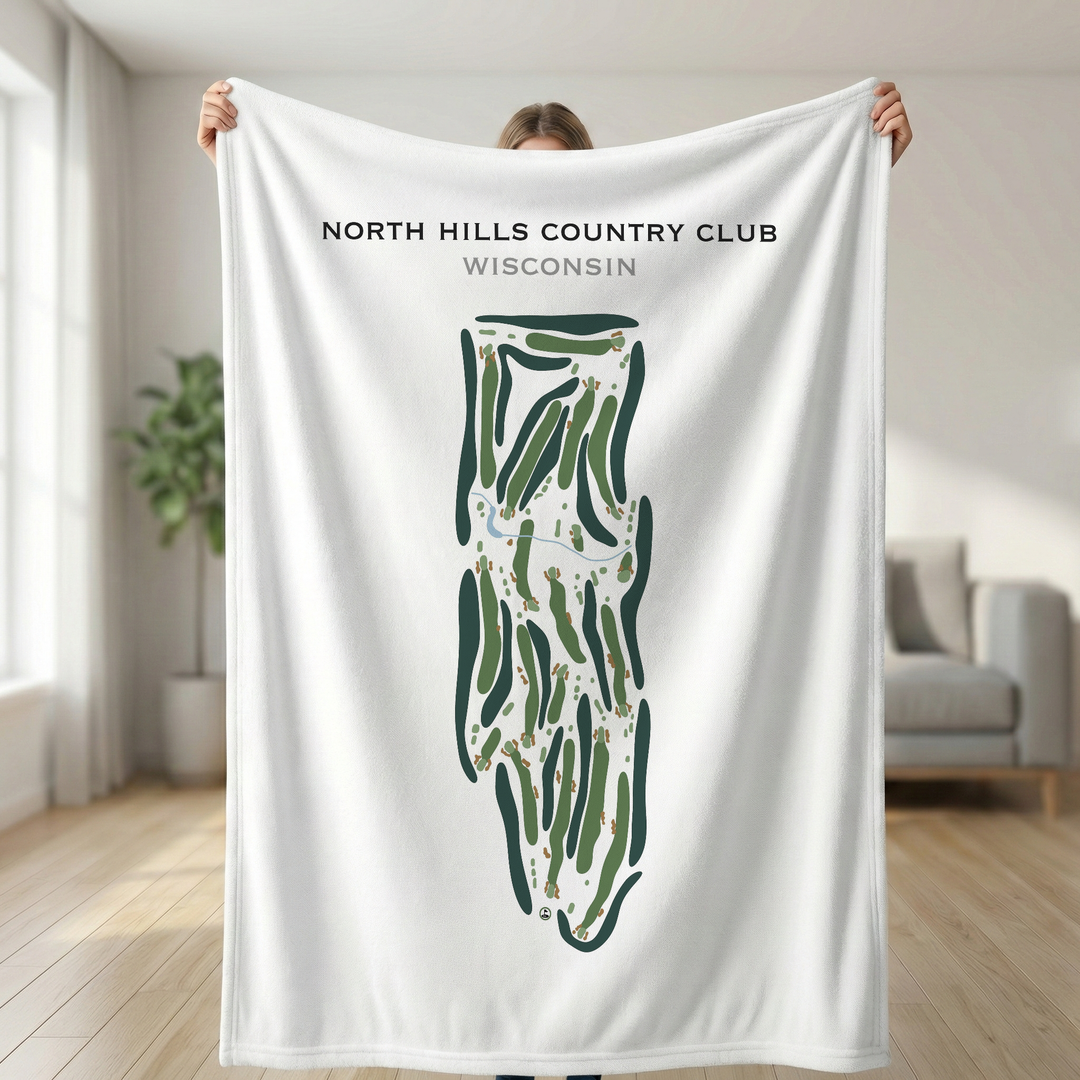North Hills Country Club, Wisconsin - Printed Golf Course