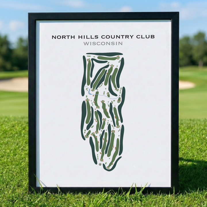 North Hills Country Club, Wisconsin - Printed Golf Course