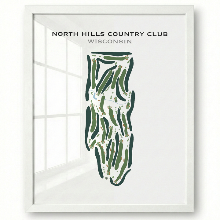 North Hills Country Club, Wisconsin - Printed Golf Course