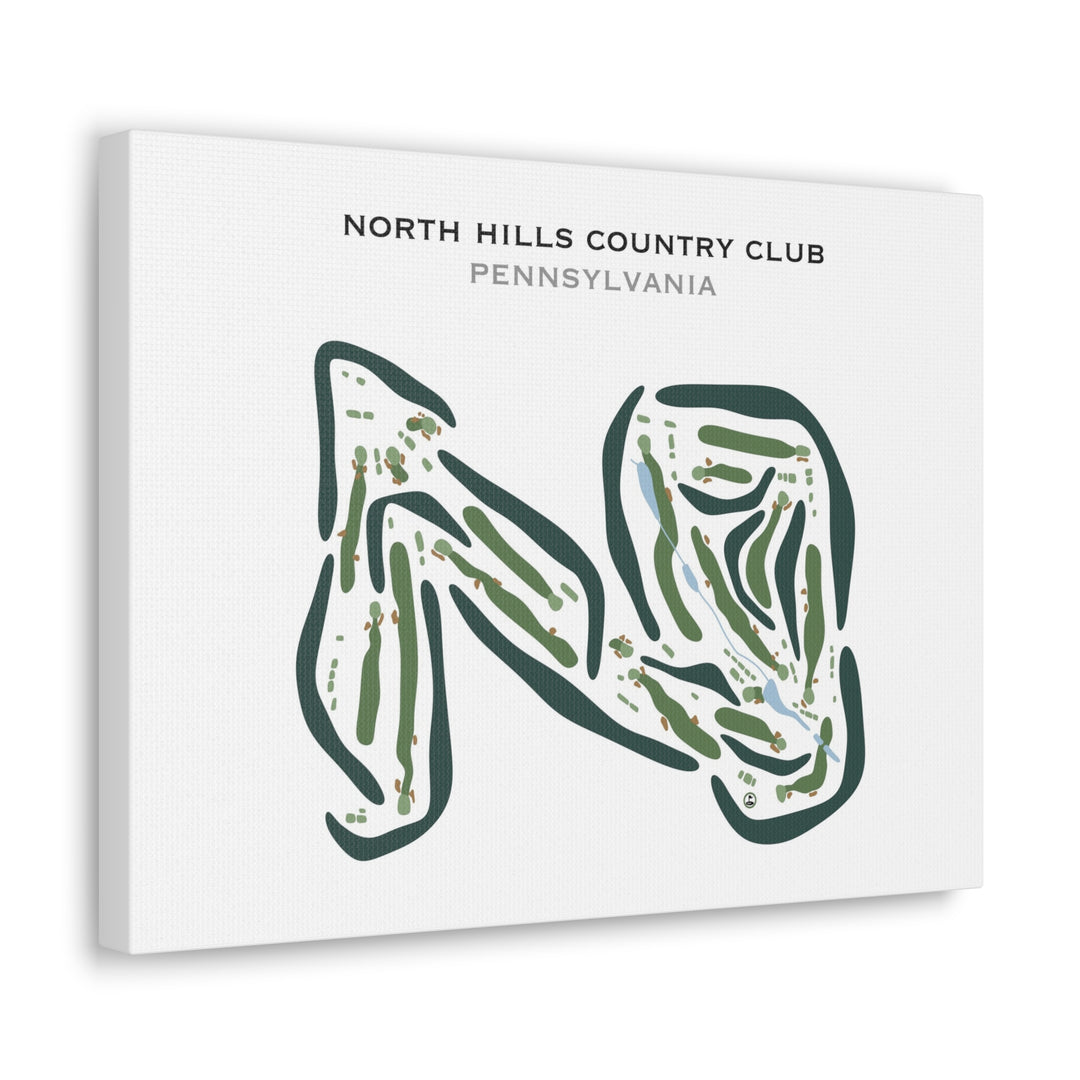 North Hills Country Club, Pennsylvania - Printed Golf Courses