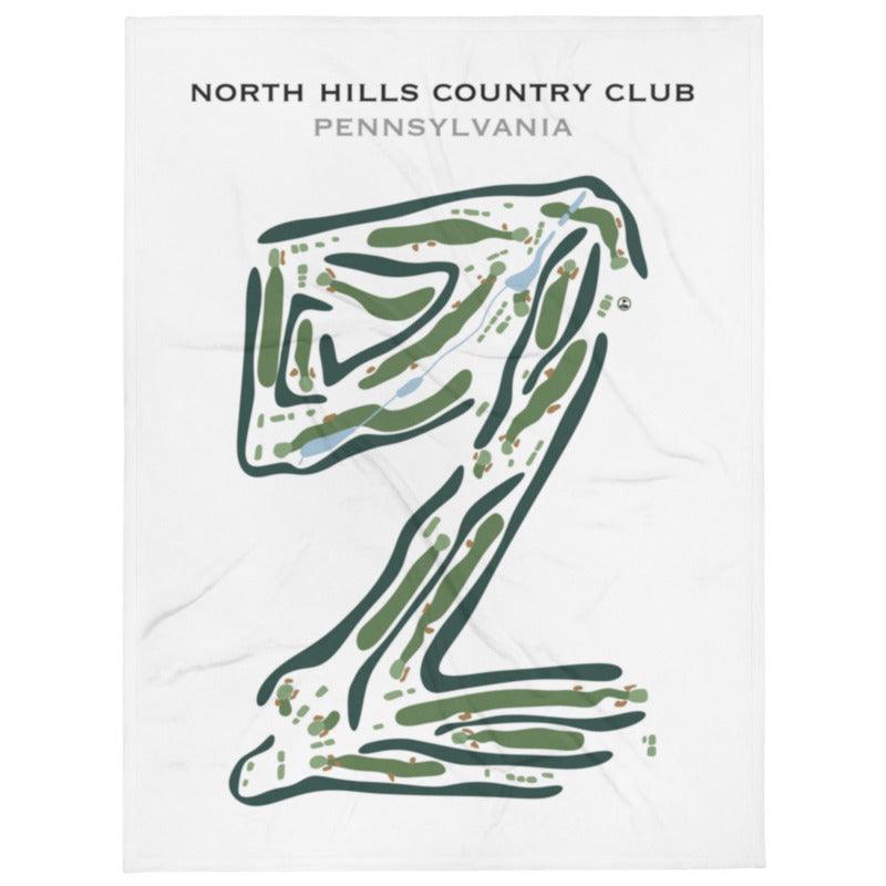 North Hills Country Club, Pennsylvania - Printed Golf Course