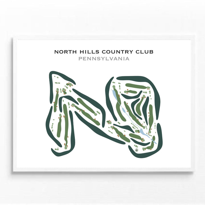 North Hills Country Club, Pennsylvania - Printed Golf Courses