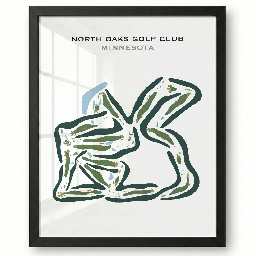 North Oaks Golf Club, Minnesota - Printed Golf Courses