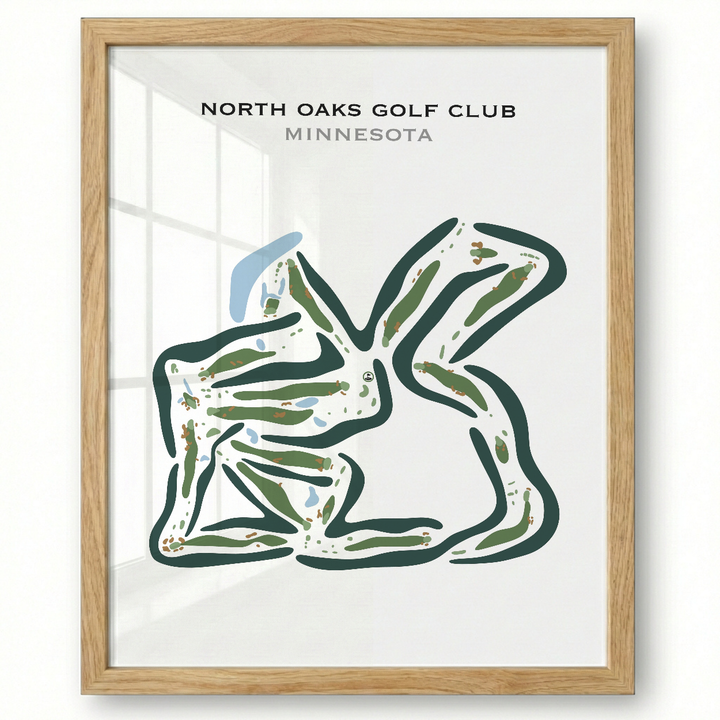 North Oaks Golf Club, Minnesota - Printed Golf Courses