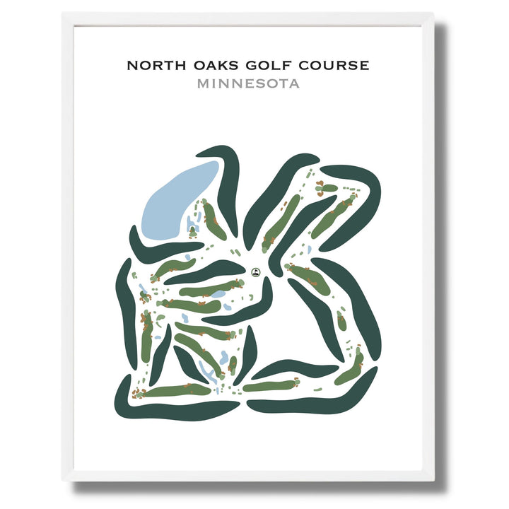 North Oaks Golf Course, Minnesota - Printed Golf Courses