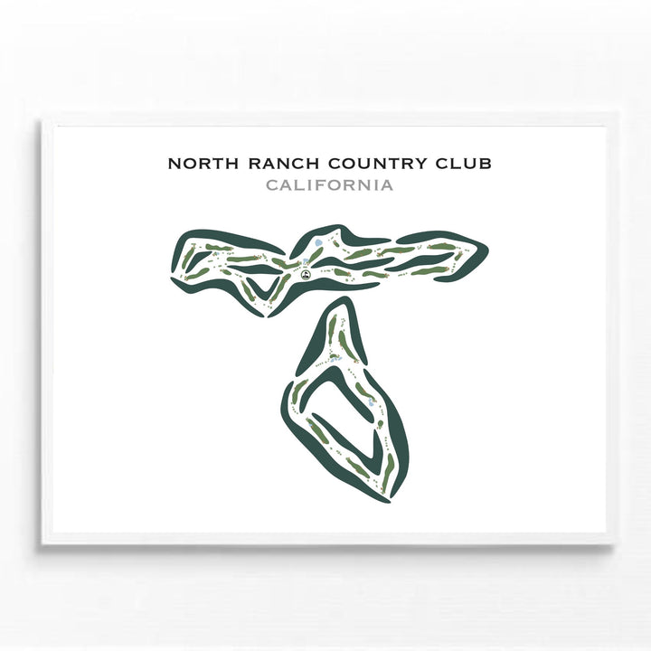 North Ranch Country Club, California - Printed Golf Courses