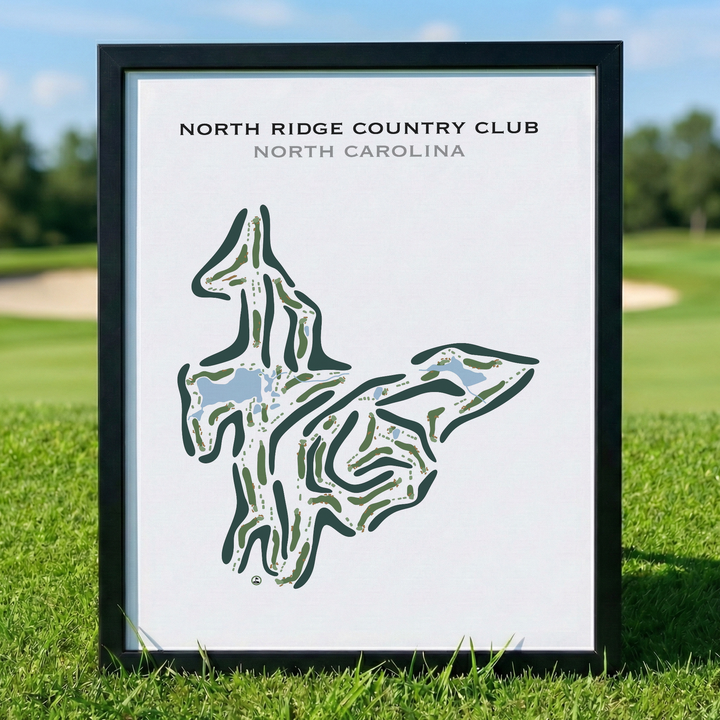 North Ridge Country Club, North Carolina - Printed Golf Course