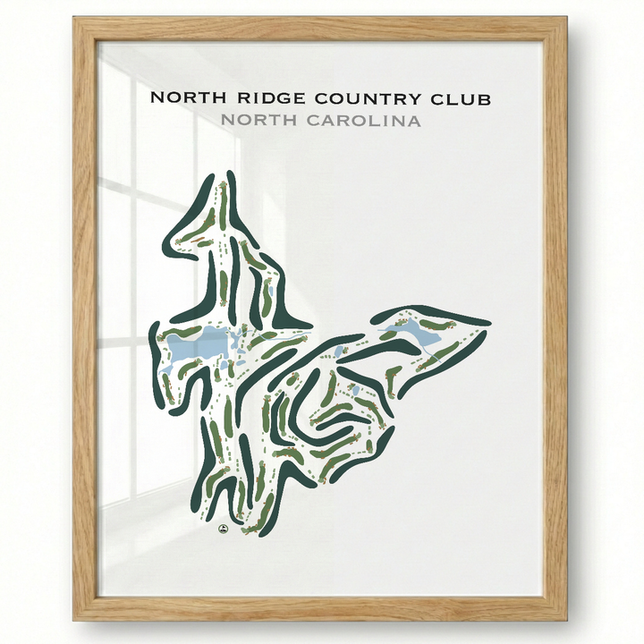 North Ridge Country Club, North Carolina - Printed Golf Course