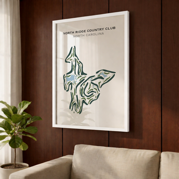 North Ridge Country Club, North Carolina - Printed Golf Course