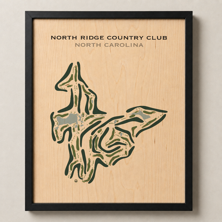 North Ridge Country Club, North Carolina - Printed Golf Course
