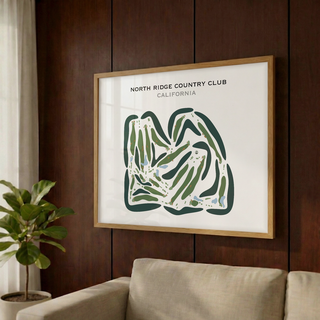 North Ridge Country Club, California - Printed Golf Courses