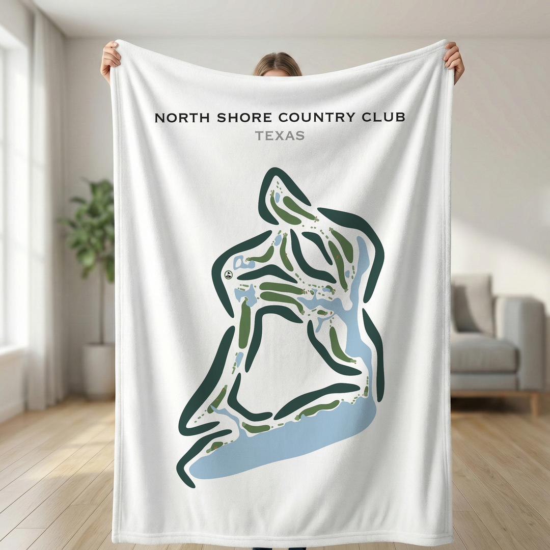 North Shore Country Club, Texas - Printed Golf Courses