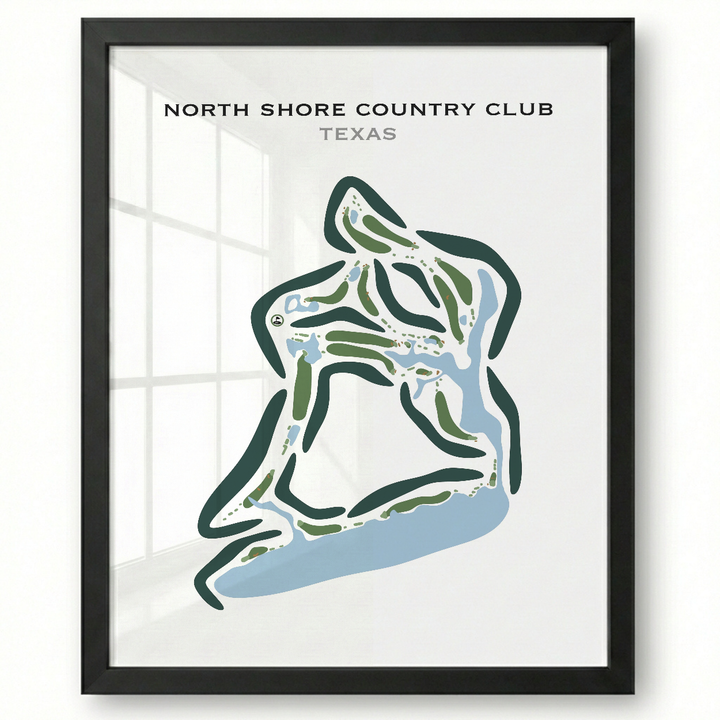 North Shore Country Club, Texas - Printed Golf Courses