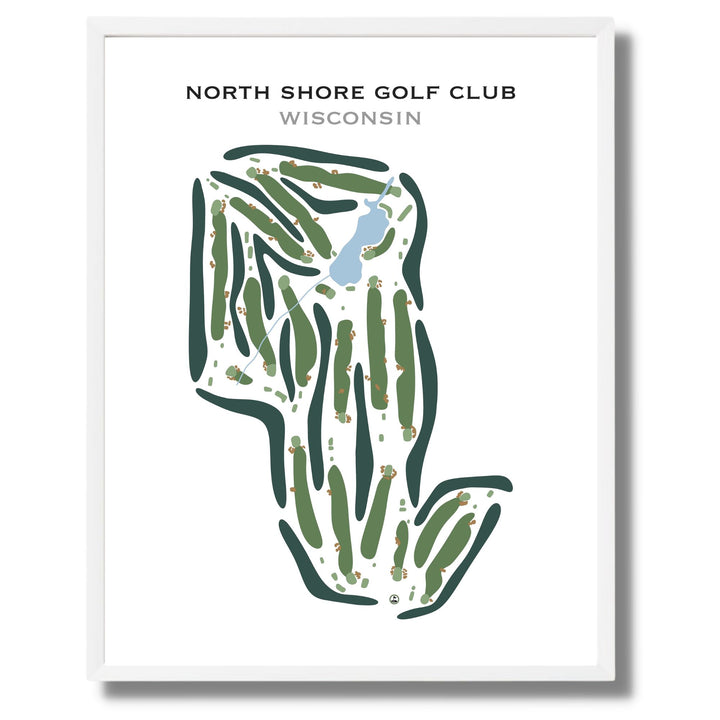 North Shore Golf Club, Wisconsin - Printed Golf Course