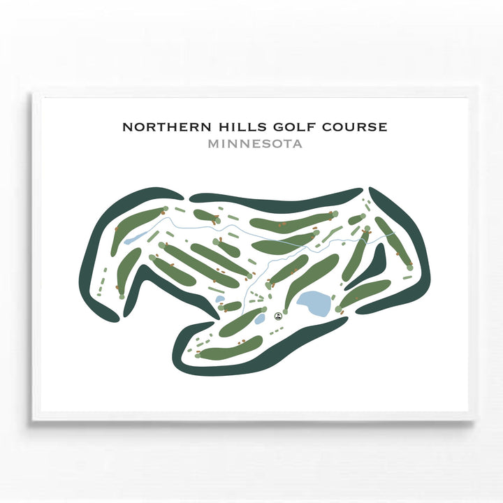 Northern Hills Golf Course, Minnesota - Printed Golf Courses