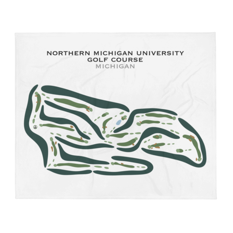 Northern Michigan University Golf Course, Michigan - Printed Golf Courses