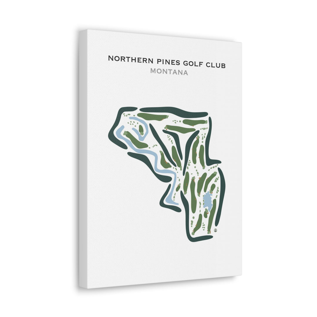 Northern Pines Golf Club, Montana - Printed Golf Course