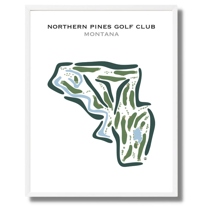 Northern Pines Golf Club, Montana - Printed Golf Course