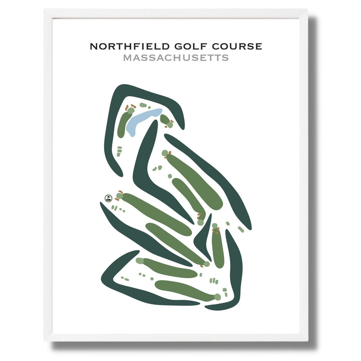 Northfield Golf Course, Massachusetts - Printed Golf Courses