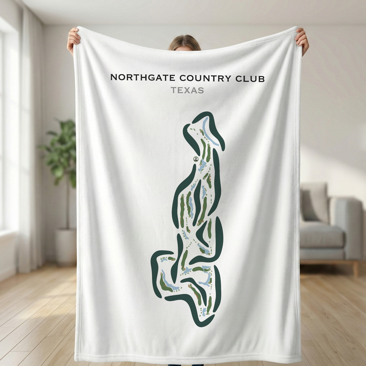 Northgate Country Club, Texas - Printed Golf Course