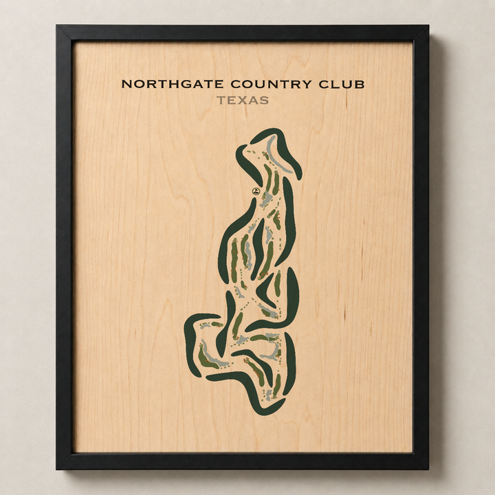 Northgate Country Club, Texas - Printed Golf Course